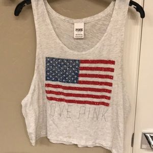 PINK- Patriotic tank top